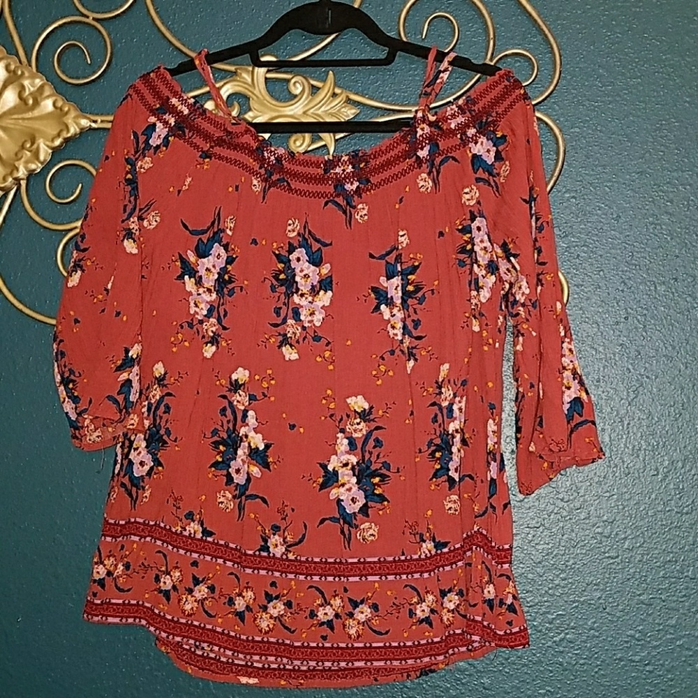 Xhilaration off shoulder with straps. XXL
